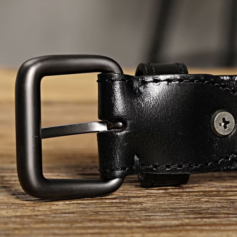男士真皮腰帶 高檔編織皮帶 義大利植鞣革 商務休閒牛皮褲帶 禮物