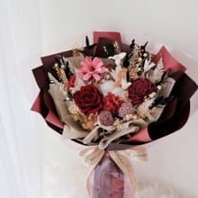 予她 永生玫瑰花束 / 七夕花束 情人節禮物 畢業花束 求婚花束