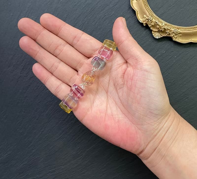 螢石 白水晶 螢石龍龜  招 財運 保平安 避邪 純銀 手鍊