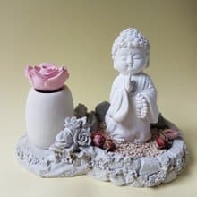 母親節佳禮淨念吉祥小佛之初心 香氛豪華田園風套組 擴香石精油居