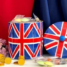 【英國糖果屋】新年獻禮 蛇來呷甜- 艾瑪英倫米字旗糖果圓筒