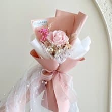 芮米有花_快速出貨/永生花/玫瑰/乾燥花/霧粉/單朵花束