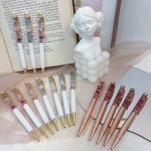 【永生花筆】浪漫浮游花鋼筆-婚禮小物 婚禮 乾燥花 畢業