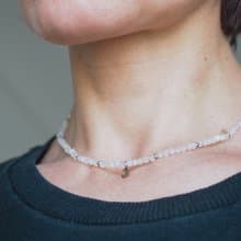 Moonstone choker, 925 Silver pendant, Cancer gem,Taurus stone, mother day gift