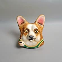 柯基犬擴香器02(手工陶製品)