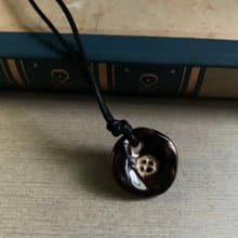 項鍊 日本白瓷  限量 自然釉色 無限看不膩色調 攝氏1350高溫燒製