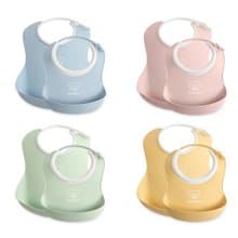 【BabyBjörn】成長軟膠防細屑圍兜2入組-大+小-4色選擇