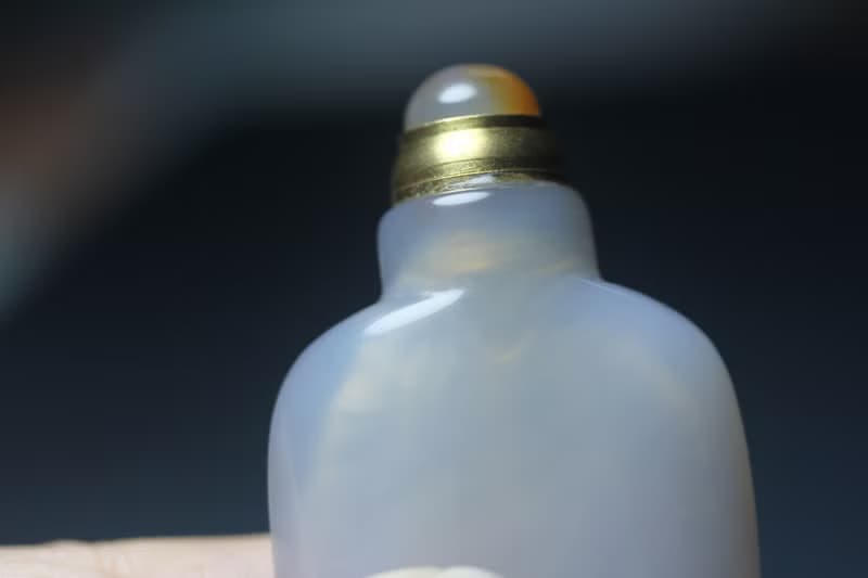 【鼻煙壺】手玩件/天然瑪瑙手把件/中國風香囊/特色手工藝送禮物