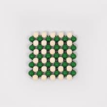 Scandi Coaster (s) /Green Bean