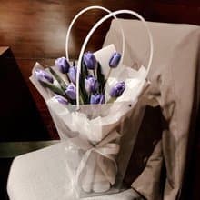 深藍紫色鬱金香鮮花束   (限雙北快遞