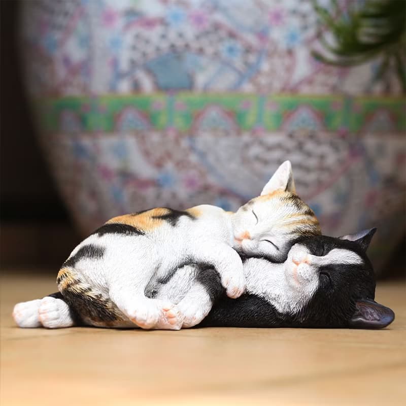 デバリエ ca82m【正規品】猫の置物 三毛猫 ハチワレ レジン製 ギフト かわいい 誕生日プレゼント