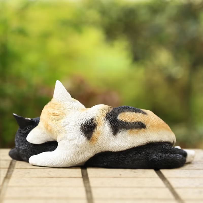 デバリエ ca82m【正規品】猫の置物 三毛猫 ハチワレ レジン製 ギフト かわいい 誕生日プレゼント