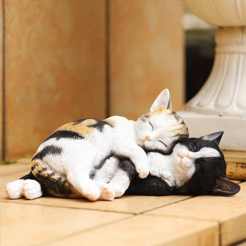 デバリエ ca82m【正規品】猫の置物 三毛猫 ハチワレ レジン製 ギフト かわいい 誕生日プレゼント