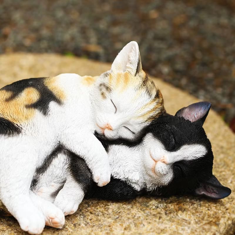 デバリエ ca82m【正規品】猫の置物 三毛猫 ハチワレ レジン製 ギフト かわいい 誕生日プレゼント