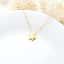 【Angel & Me】小王子 星星 s925 純銀厚鍍24k純金 項鍊 生日禮物