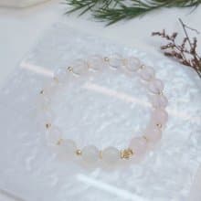 聖誕禮盒 粉晶 月光石 白幽靈||人緣 愛情桃花 舒壓助眠 水晶手鍊