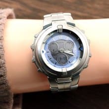 送料無料 CASIO G-MS MSG-1000D 女性用腕時計 クォーツ ブルー Analog/Digital 手錶 古董錶 復古手錶 日本直送