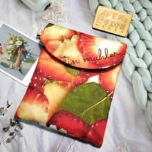 袋物系列-日本棉布水果款特大草莓切片款7.8吋電子書保護套-收納-