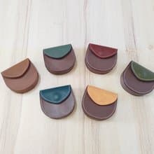 馬蹄型零錢包(磁扣款) 駒縫馬蹄型零錢包 真皮全手縫