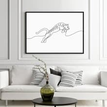 虎 • 跳躍- 霸氣掛畫/過年掛畫/臥室掛畫/老虎掛畫/北歐風/虎年