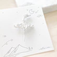 / 花見 / 情人草925純銀胸針 植物扣針