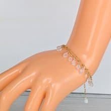 寶石手鍊　彩虹月光石