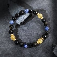 破曉 | B14鈦晶藍紋石黑曜石手鍊