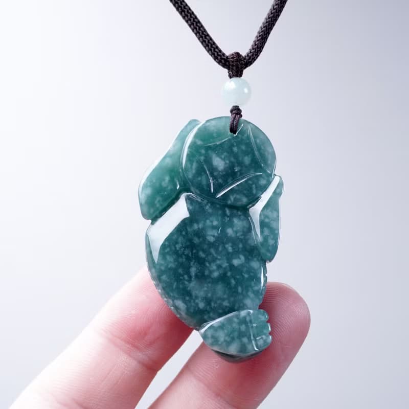 【招財神獸】藍水翡翠三腳蟾蜍項鍊 | 天然翡翠A貨 | 送禮