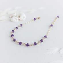 紫水晶 x 14KGF手鍊