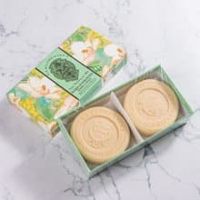 【手工皂禮盒】義大利手工香氛皂115g 2入禮盒組-清新木蘭花
