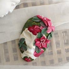 Interior 3d mask, original home decor, wall sculpture, flower painting