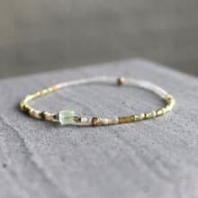 手鍊 葡萄石 岫玉 - 慢慢發芽 -