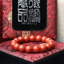 原礦無染色南紅瑪瑙手珠 10mm圓珠 28克 台北串珠設計 佛珠文玩