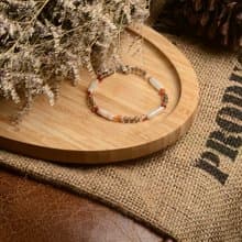 【神山晶礦】長形瑪瑙茶晶手鍊/瑪瑙/茶晶