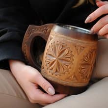 Wooden beer mug, Personalized Groomsmen,Groom wedding gift, Man Christmas gift
