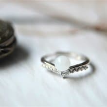 【預購12月底】王妃 - 925銀母乳飾品開口戒指