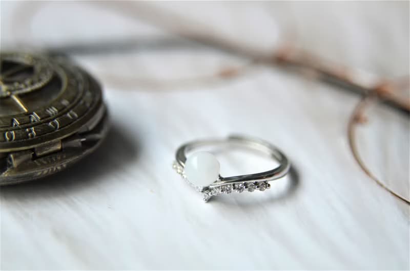 【預購12月底】王妃 - 925銀母乳飾品開口戒指