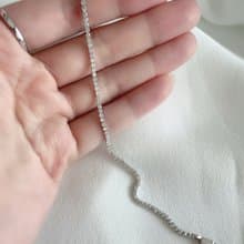 無限鑽網球手鍊- 1克拉天然鑽石鉑金手鍊