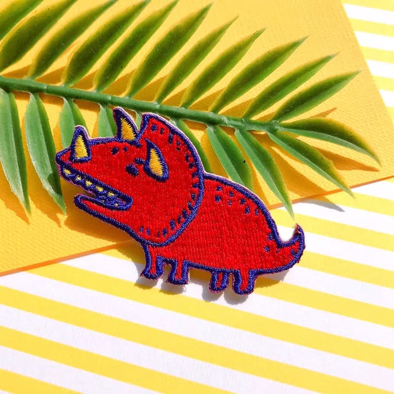 刺繡貼紙 繡布燙 -恐龍樂園