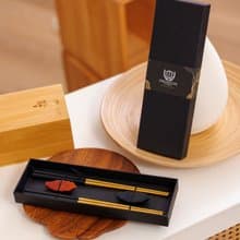 304不鏽鋼筷子套裝- 2對筷子 2個筷子架