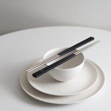 【台灣製】黑色 長款1雙入 304不鏽鋼筷子 健康於筷