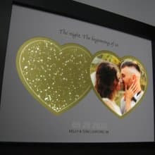 結婚週年和婚禮禮物 星空和照片小夜燈 創意裝飾畫燈箱  可調光