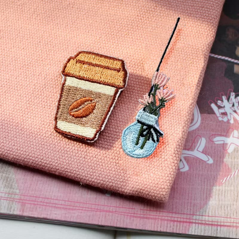 【3-8件組合Goody Bag】愛上咖啡8件套合集-刺繡胸針,別針 / 胸章
