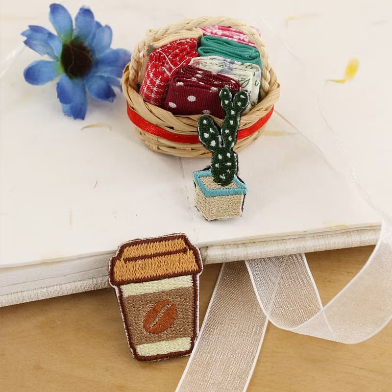 【3-8件組合Goody Bag】愛上咖啡8件套合集-刺繡胸針,別針 / 胸章