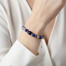 生命靈數6號 開運手鍊 | 青金石×天然石 | 靛藍色能量與愛的象徵