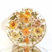 招財貓花精靈氣板 Lucky Cat Hz Floral Plate