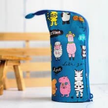 動物大集合直立式筆袋--畢業 生日 交換禮物 日本棉布製作
