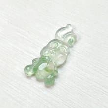 冰種飄綠花翡翠小兔子 | 天然緬甸A貨翡翠 | 送禮