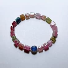 寶石系 天然礦石 碧璽 925純銀 手鍊