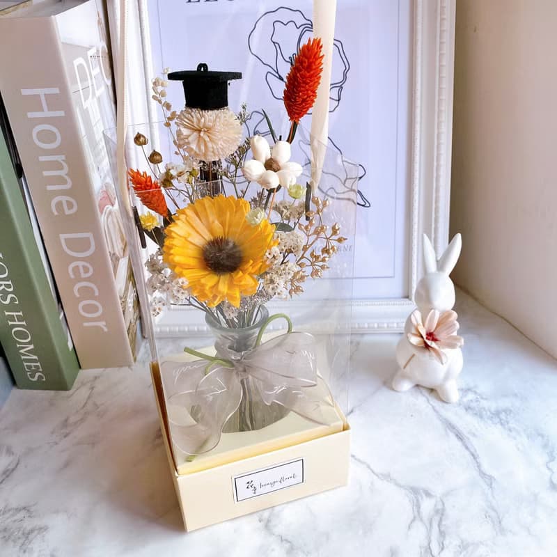 快速出貨)永生花 乾燥花 畢業禮物 擴香 生日 花束 教師節 花盒